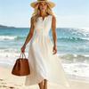 European and American Cross-border Amazon Women's Summer New 2026 Elegant Fashion Comfortable Simple Versatile Sleeveless Dress