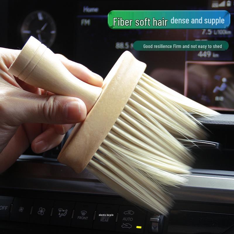 Multi-Purpose Soft Bristle Cleaning Brush for Car Vents, Seats, and Keyboards