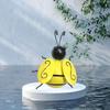 4-Piece Set, Metal Bee Wall Hanging, Garden And Patio Decoration, Room Decoration, Outdoor Family Lawn 3D Wrought Iron Pendant.