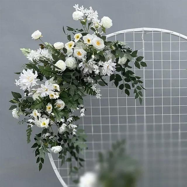 Champagne Matrimonio Fiori Artificiali Fila Feste Centrotavola Arco Decorazione Parete Finestra Sfondo Disponi Oggetti di Scena Foglia Appesa Floreale
