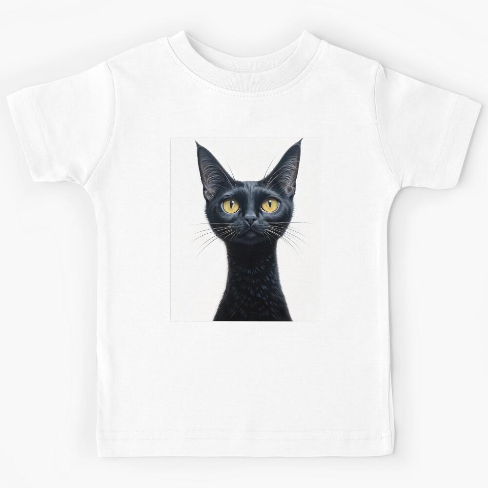 Black Cat Kids T-Shirt 170