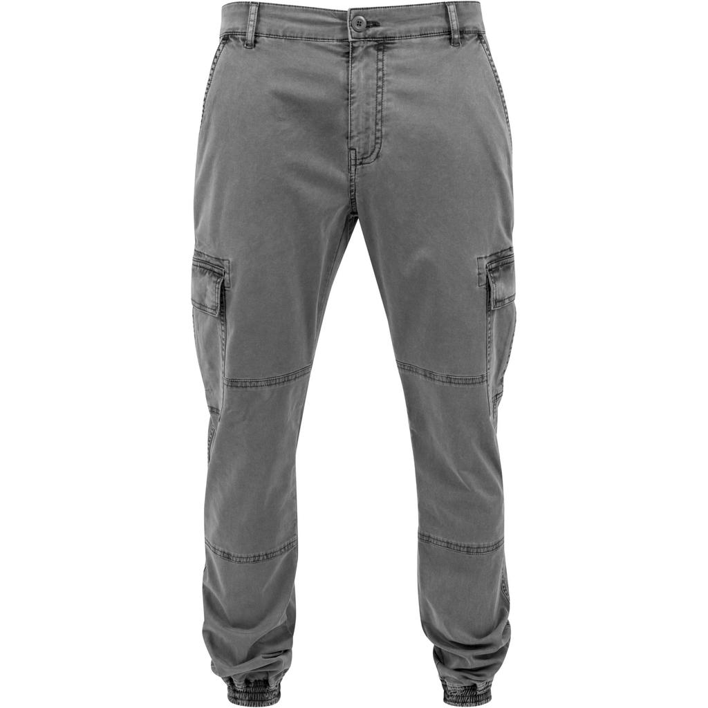 Urban Classics Mens Twill Washed Cargo Trousers