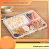 Disposable 3-Compartment Thickened Plastic Meal Prep Containers with Lids