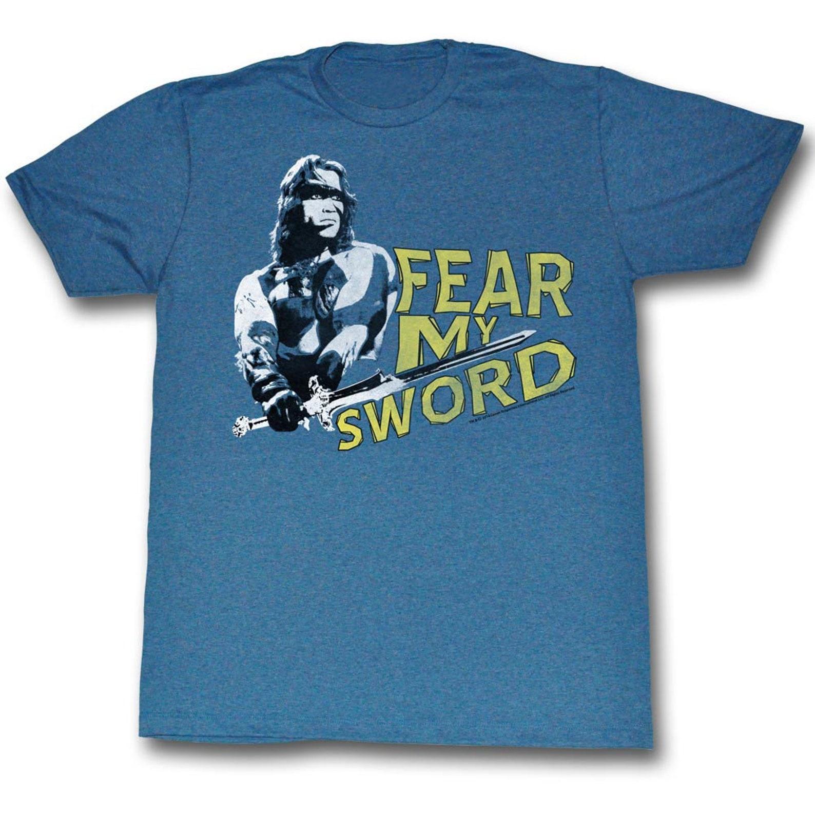 Conan The Barbarian Mine Is Better Blue Heather Adult T-Shirt L