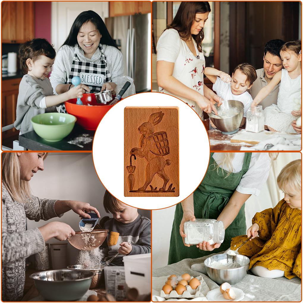 Dřevěná forma na sušenky Perníková sušenka Čokoládové formičky Cukrářská DIY Výroba Formička Domácí Pekařské Pečicí Gadžety Pečicí Nádobí Dárky