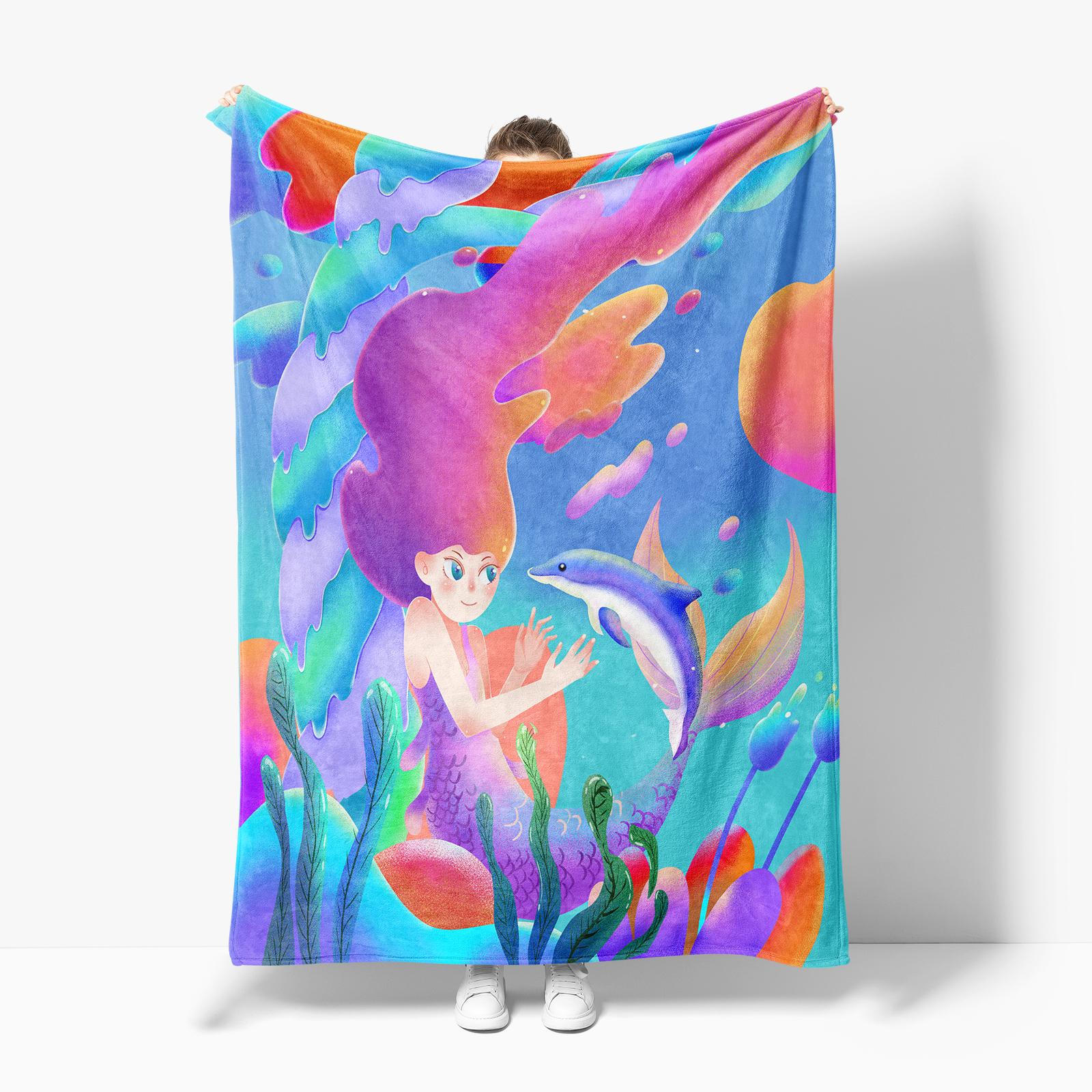 

Одеяло с мультяшной вышивкой, модное фланелевое пушистое флисовое одеяло с изображением монстра, подарок для детей и взрослых, диван, путешествие, кемпинг M