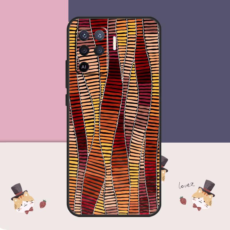 African Print Fabric Case For Oppo A60 A40 A80 A5 Pro A15 A16 A17 A57 A77 A94 A74 A54 A76 A96 A18 A38 A58 A78 A98