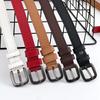 Womens Trendy Cowhide Belt With Alloy Buckle For Daily Office And Outfits Casual