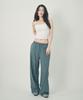Mihebeu Casual Striped Wide Slacks Blue