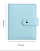 A7 Macaron Color 6 Ring Binder Pu Clip-On Notebook Leather Loose Leaf Notebook Cover Notebooks Journal Kawaii Stationery Quality