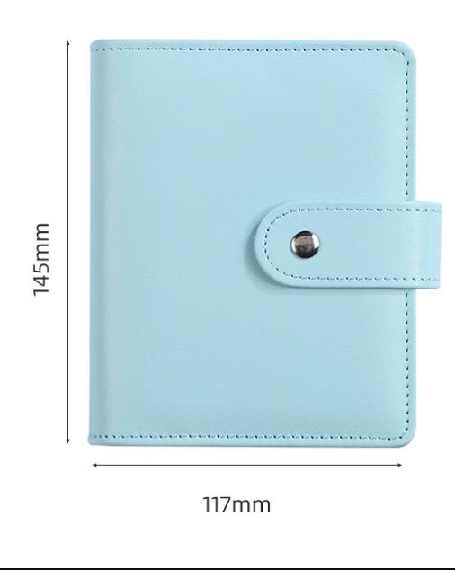 

A7 Macaron Color 6 Ring Binder Pu Clip-On Notebook Leather Loose Leaf Notebook Cover Notebooks Journal Kawaii Stationery Quality A7