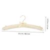 10 Pcs Non-Slip Hanger White Hangers Sweater Hangers Skirt Hangers Padded Hangers For Women Clothing Foam Coat Hanger