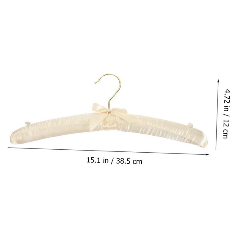 10 Pcs Non-Slip Hanger White Hangers Sweater Hangers Skirt Hangers Padded Hangers For Women Clothing Foam Coat Hanger