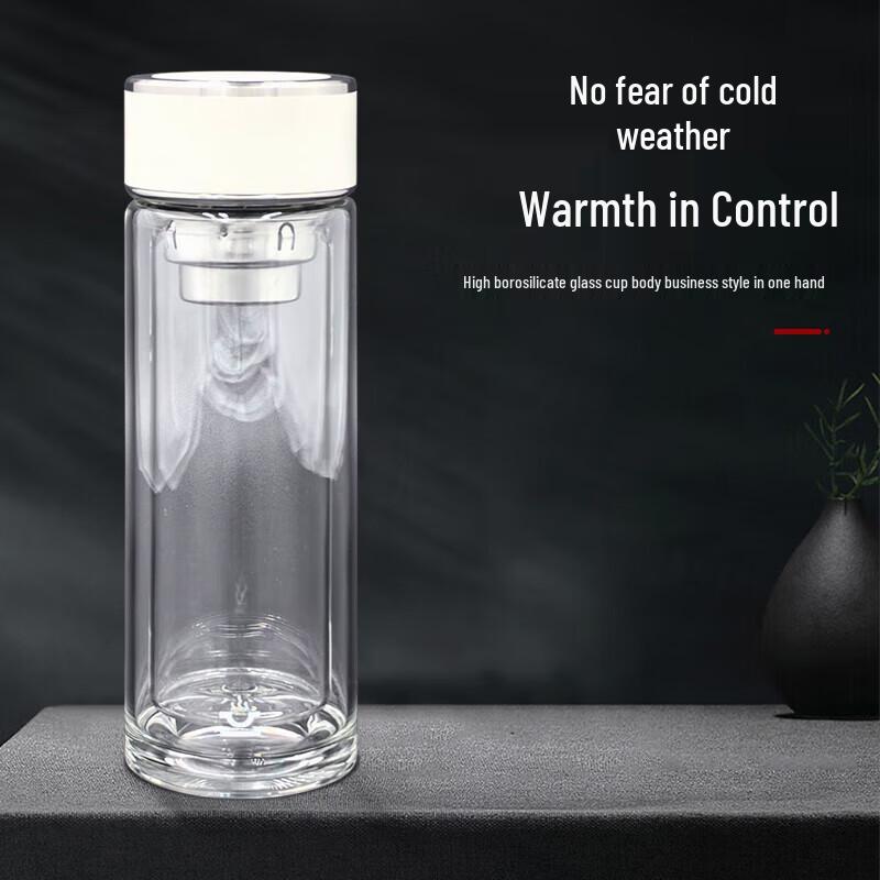 Kangcheng Double-Wall Glass Tea Infuser Bottle