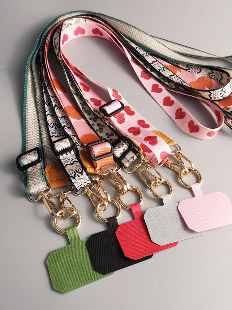 Einfacher Ins-Stil Crossbody Handytasche Lanyard Riemen Universelle Dichtung Handy Lanyards für Alle Handyhüllen Zubehör Anhänger