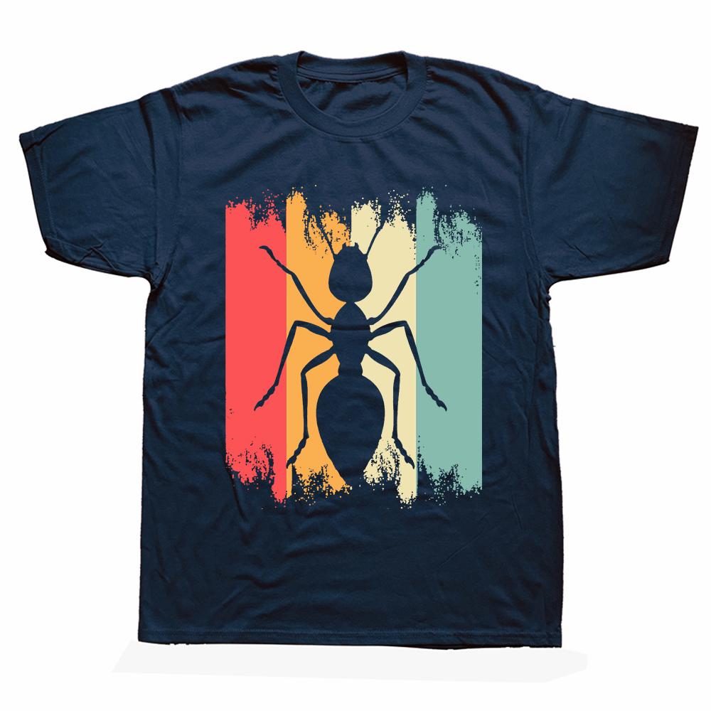 Funny Types of Ants Science Bug T Shirts Summer Cotton Streetwear Short Sleeve Ant Keeper Farm Gifts T-shirt Mens Clothing
