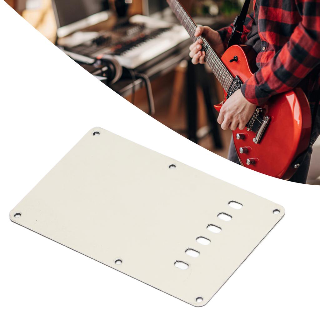 2Pcs Electric Guitar Back Cover Plate 6 Holes Robust Exquisite Looking Guitar Pickguard Backplate
