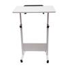 Adjustable Height Standing Desk, Portable Laptop Desk with Rolling Computer Stand MDF, Carbon Steel for Office, Living Room