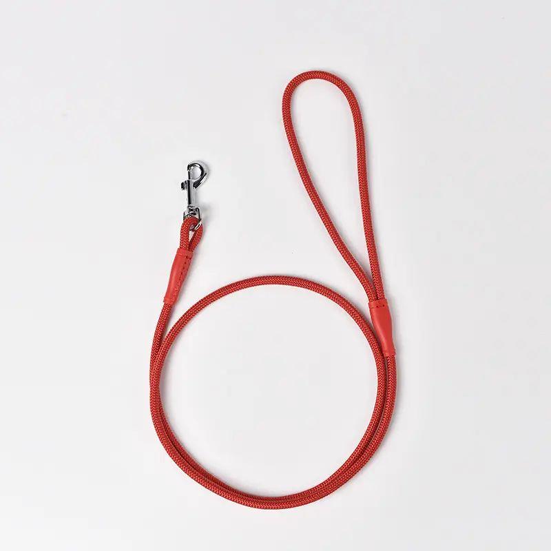 

PSM New Arrival Dog Hand Holding Rope Dog Leash Dog Chain Golden Retriever Rope Pet Supplies Nylon Reflective Plaid 120cm * 4mm Red