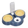 Triple Dog Cat Bowls 15 Degree Tilted Raised Cat Food Bowl with Automatic Water Bottle for Puppy
