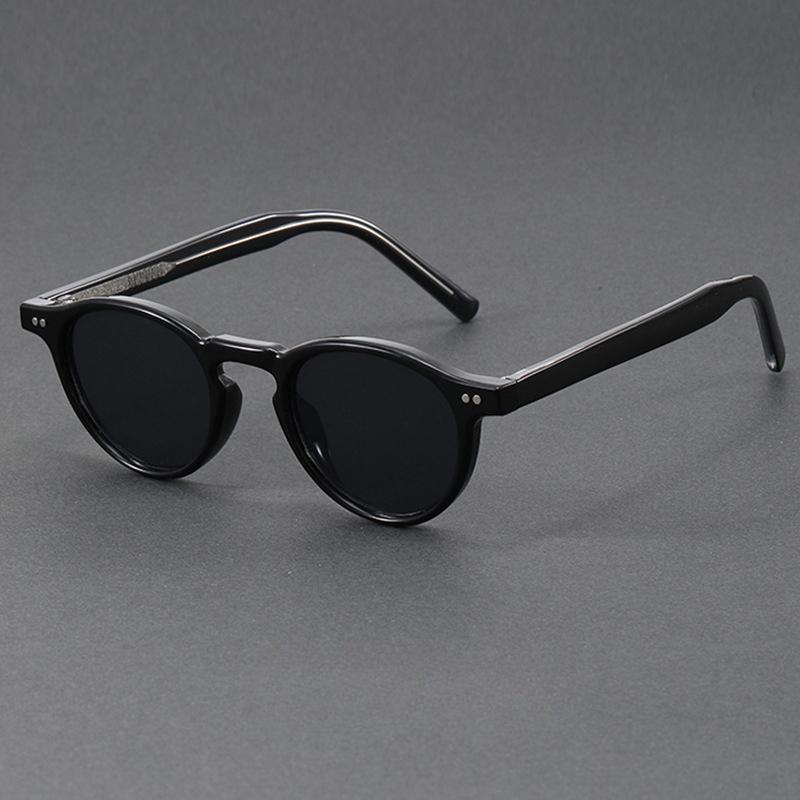 Sunglasses Men Frame Acetate Fashion Sun Glasses Women Unisex Trend Decoration European Style Grey Brown