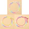 Candy Color Heart Pendant Belt Chain For Men And Women Fashion Accessories