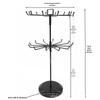Rotating Desktop Jewelry Display Rack with Free Shipping - Keychain, Bracelet, Mobile Pendant Storage.