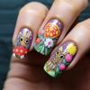 Unghii Pătrate Lipiciabile Unghii False de Paște Unghii Lipiciabile în 12 Mărimi, 24 Buc Tipsuri French pentru Decorațiuni Nail Art DIY