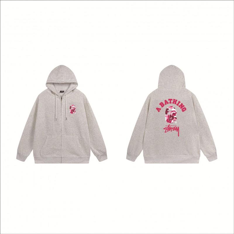 Stu Print Kapuzenpullover Langarm Herren Damen Winter Freizeit Übergroß Pullover