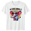 My Spirit Animal Is An Elephant Animal Pun Graphic TShirt