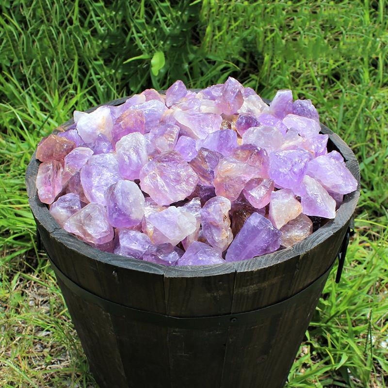 Natural Rough 100g Amethyst Gravel Stone Quartz Crystal Gemstone Decor Home