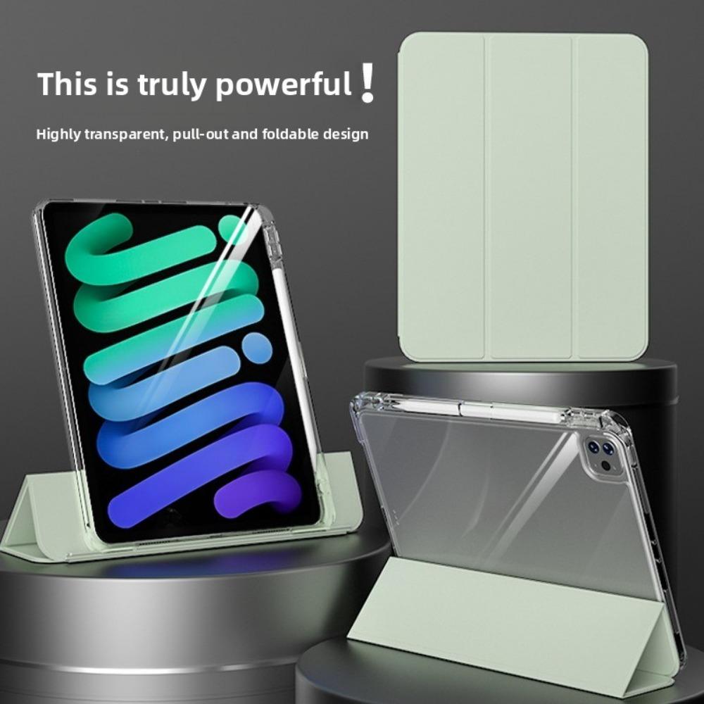 For iPad 10.2 Case with Pencil Holder Clear Acrylic Cover for iPad Air45 Pro11 iPad10 Detachable Stand