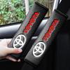 BBcu3 Auto Sticker For Toyota Camry Car Seat Belt Cover Carbon Fiber Leather Shoulder Protection Cover Corolla E150 Rav4 Mark 2 Reiz