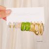 10pcs/set Twisted Chunk Earrings - Stylish Daily, Date, Party Accessories - Simple, Vacation-Inspired Gift Zircon Set for Wome