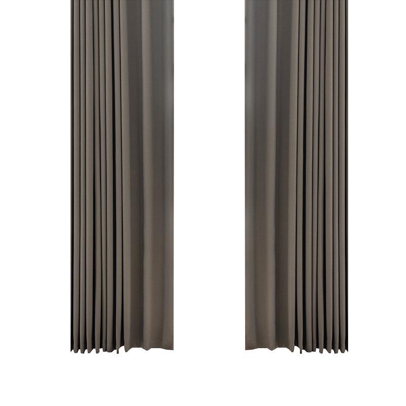 Modern Full Blackout Matcha Green Cotton Linen Curtains for Bedroom, Balcony, and Living Room