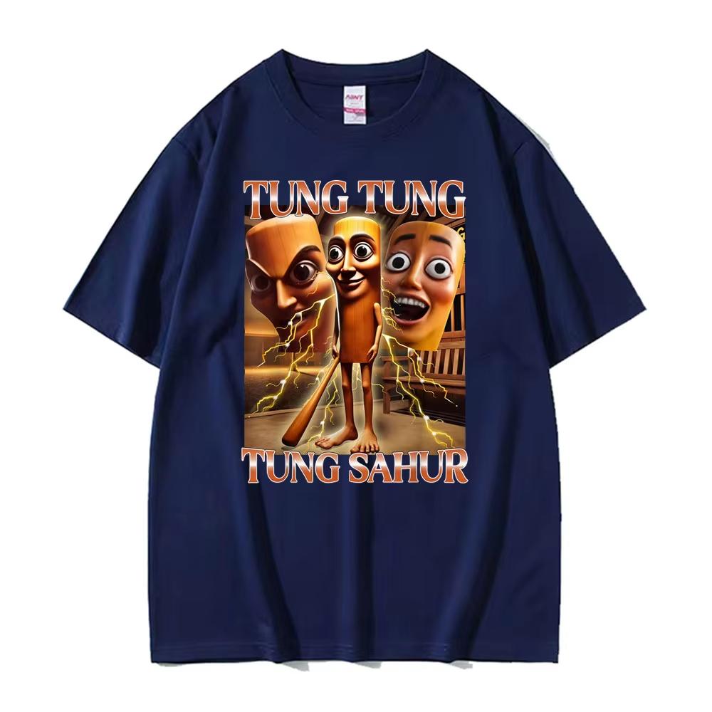 

Funny Tung Tung Tung Sahur Meme T Shirt Italian Brainrot New Style T-shirt Men Women Fashion Short Sleeve O-Neck T-shirts 3XL