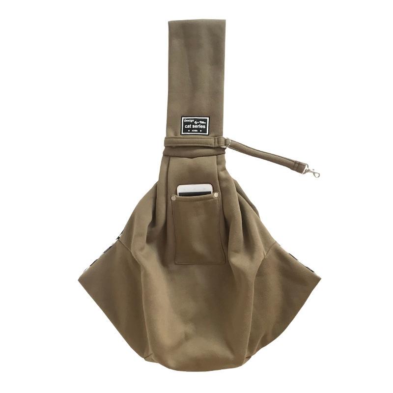 

Pet Carrier Hand Free Sling Padded Strap Tote Bag Breathable Portable Messenger Bag Front Pocket Belt Carrying Small Dog Cat