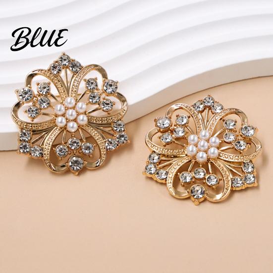 Floral Brooch Solid Alloy Brooch Hollow Pattern Lapel Pin