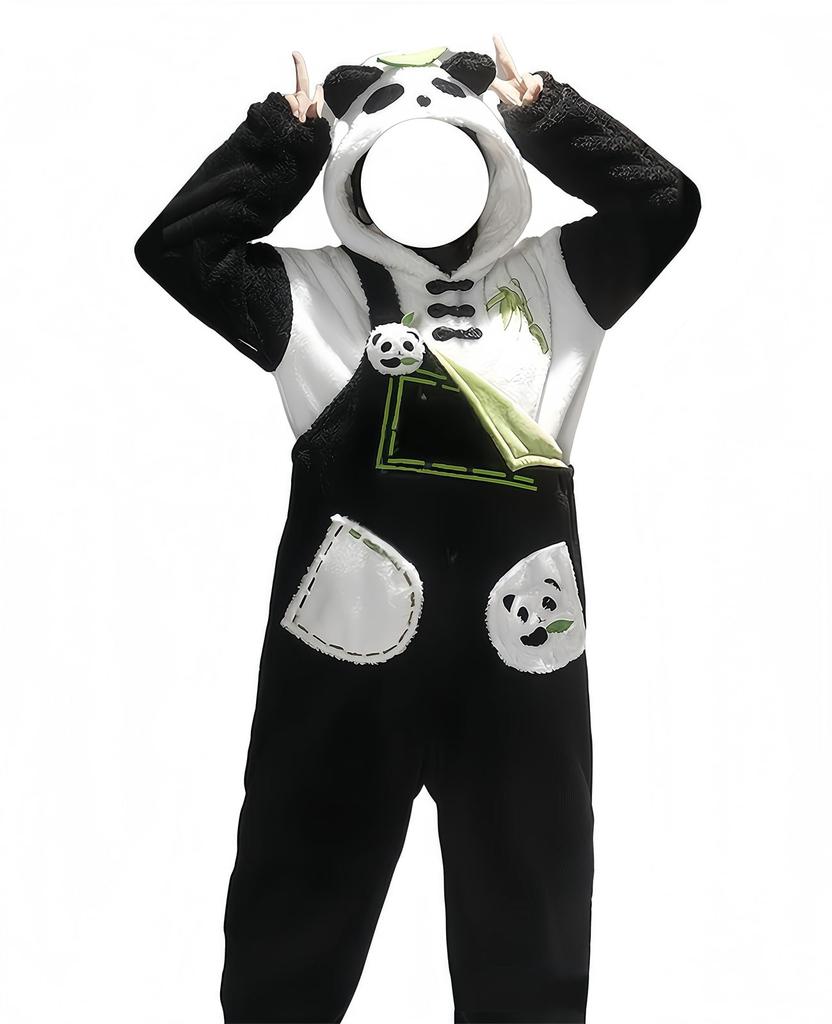 Koi to Miku Cosplay Protagonist Koi Miku Panda Pajama Popular Game Costume [NOKIJP] Costume, Seiya, Homura, Shin, Mahiru, Cosplay, Set, Loungewear,