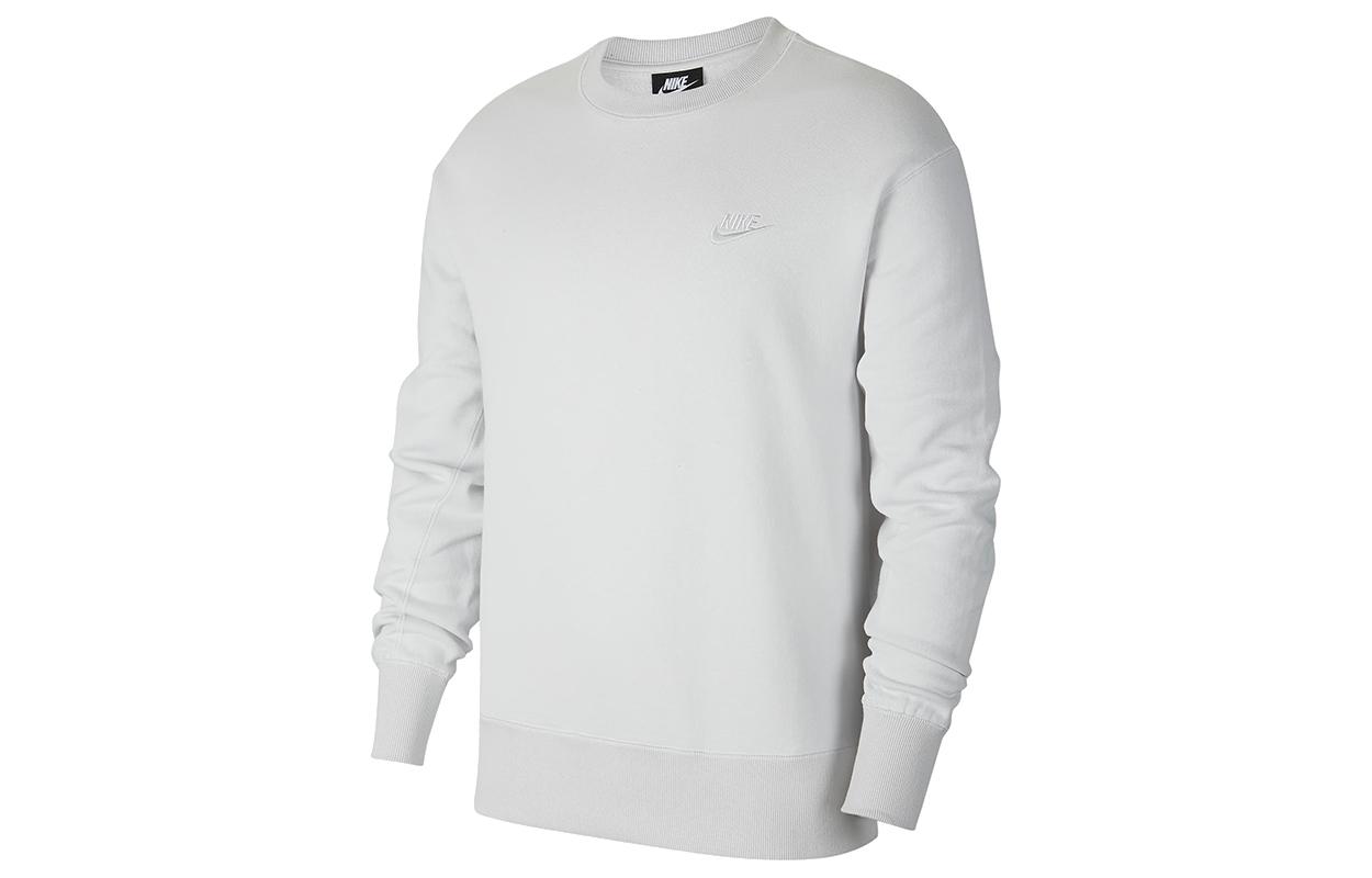 Nike Sweatshirts Men s Gray Crew Neck Moderate Regular DA0022-025 XXL