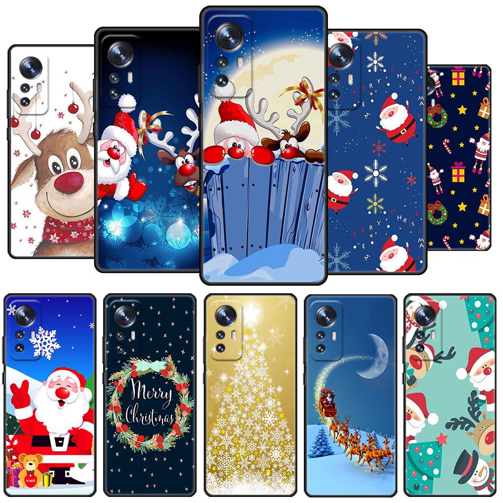 

Чехол для Xiaomi Mi Poco X3 NFC M4 F3 C40 11 11T 10T Pro 12 9T 9 10 Lite, мягкий чехол на заднюю панель телефона с милым рождественским рисунком