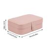 Portable Double-Layer Jewelry Box Suitable For Earrings, Rings And Necklaces Storage Box For Easy Travel Storage