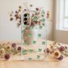 Sommer Grünes Glückliches Vierblättriges Kleeblatt.jpg Handyhülle Transparent Silikon Weich Für SamsungA10,12,20,21S,30,31,40,50,51,52,70,71