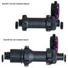 BOOST Center Lock Disc Brake Hub Conversion Kit: Front 100mm 15x110mm Rear 142mm 12x148mm with Washers/Spacers.