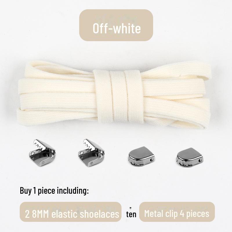 

Черно-белые эластичные шнурки без завязывания для взрослых и детей — идеально подходят для спортивной обуви