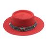 Summer Straw Jazz Hat Outdoor Seaside Beach Sunscreen Sunshade Sun Cap Flat Brim Classic Travel Panama