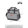 Insulated Food Delivery Bag with Ice Pack for Camping, Home, or Car Cooling