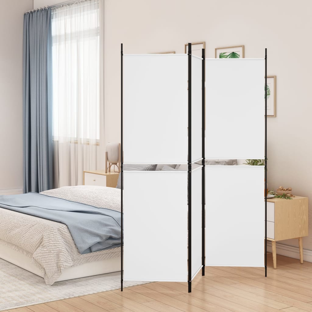 Vidaxl Parawan 3-Panelowy, Biały, 150 X 180 Cm, Tkanina