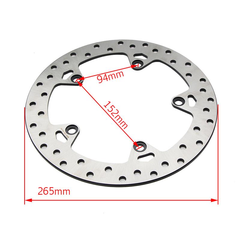

265mm Motorcycle Rear Brake Disc Rotor For BMW R1200R R1200S R1200ST R1200RT R1200GS R Nice T Scrambler Cafe Racer Urban GS