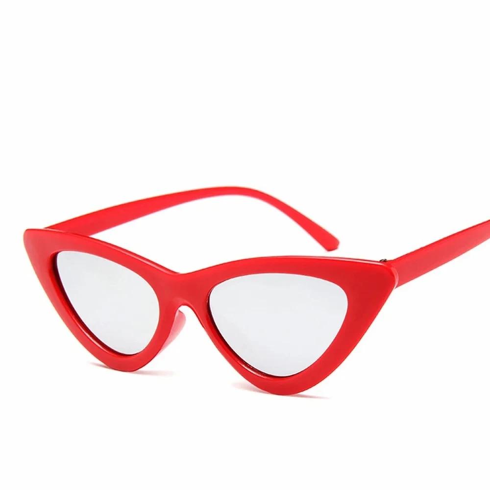 Vintage Cateye Sunglasses Women Retro Small Cat Eye Sun Glasses Designer Colorful Eyewear For Female Oculos De Sol